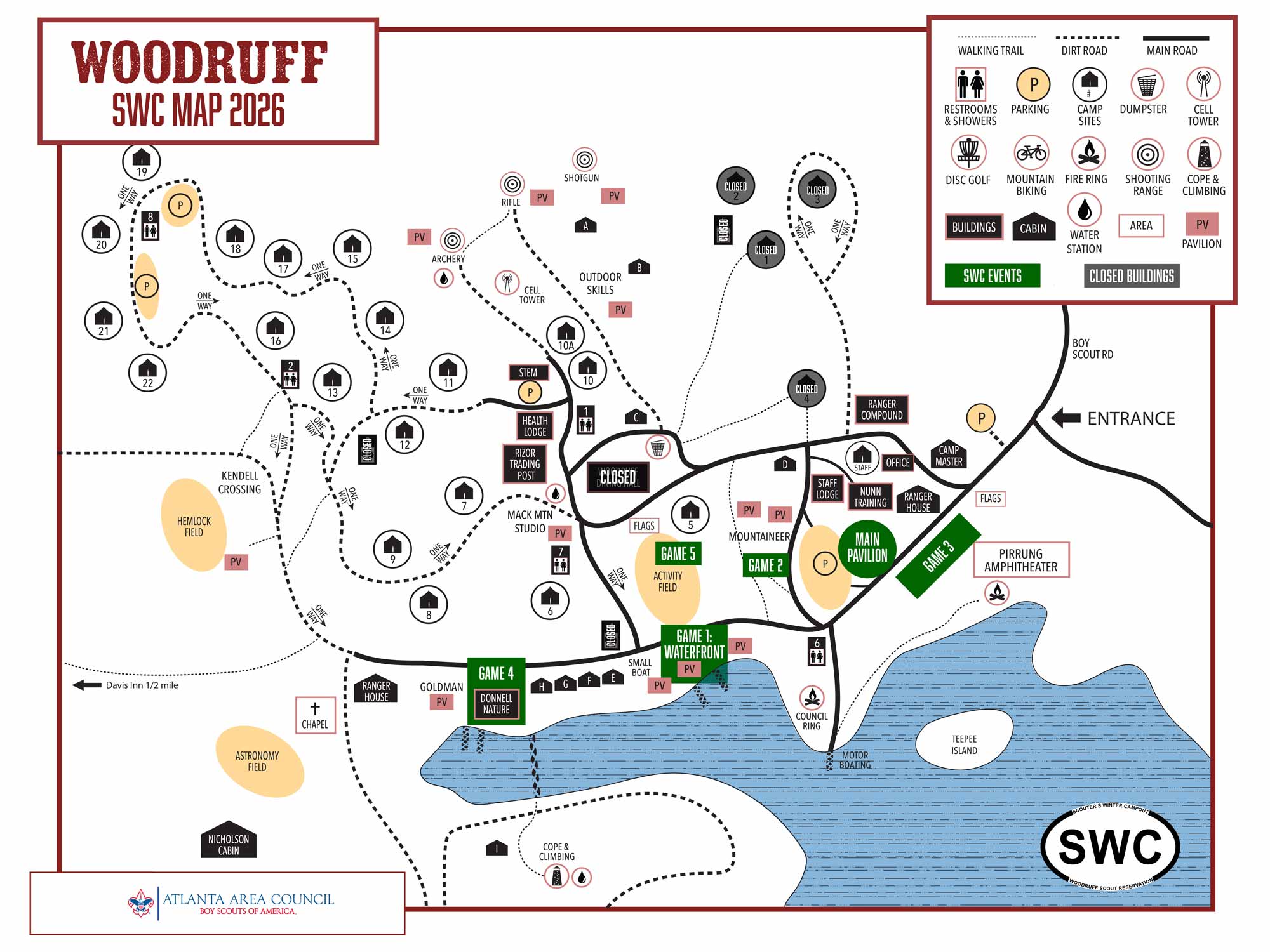 SWC Camp Map 2026